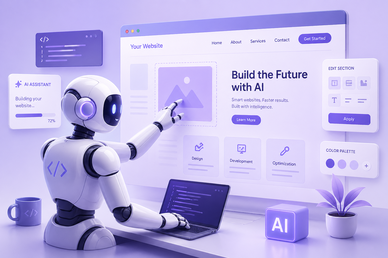 AI-powered web development team